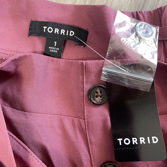 NWT Torrid Mini Challis Skirtall Mauve Size 1 - Picture 5 of 10